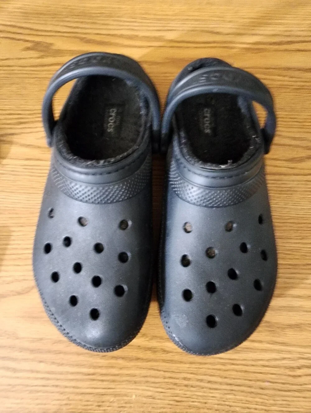 Mens Black Croc Shoes - Comfortable Slip-On